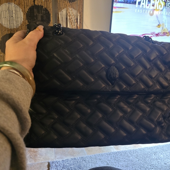 Kurt Geiger Black Padded Shoulder Bag - Picture 9 of 10